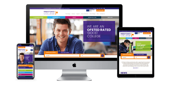 New website for one of the UK's largest, most successful colleges