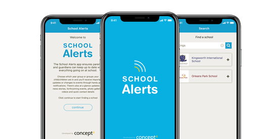 Enhance communications with a school app