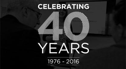 We're celebrating 40 years in business! 