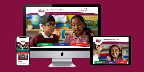 Bespoke website package for Sandringham Primary School