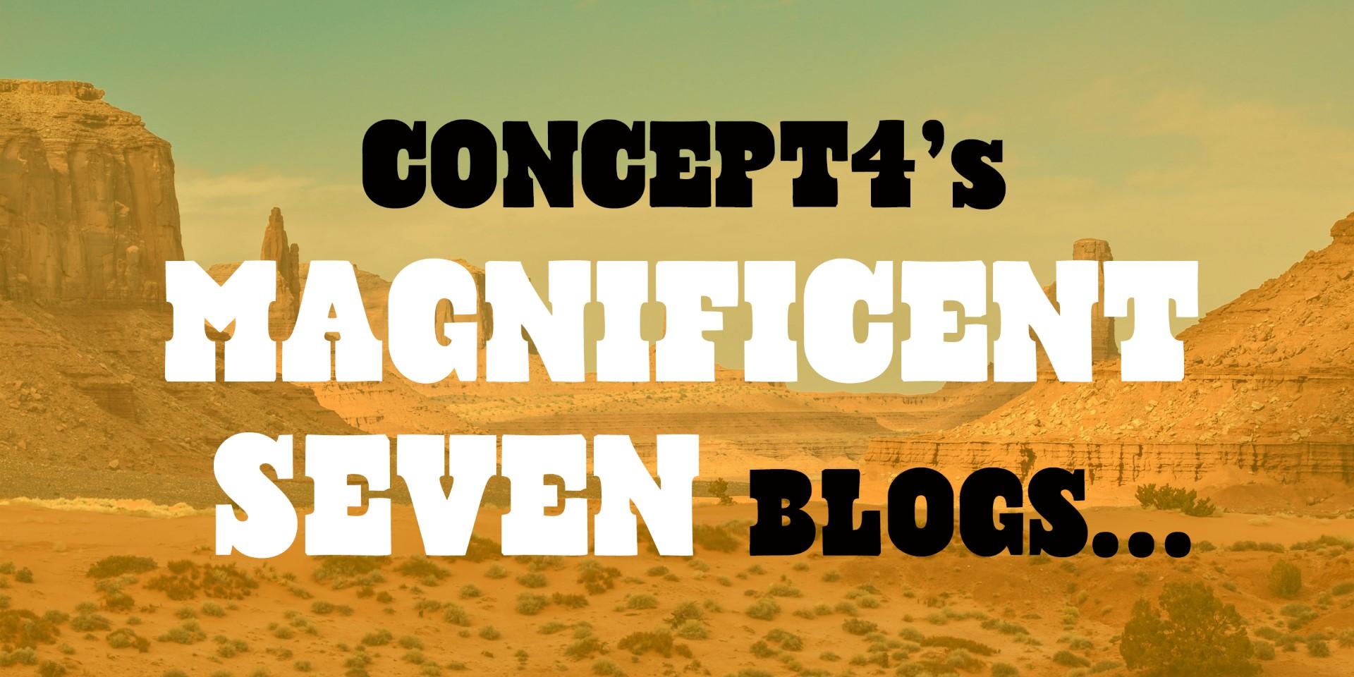 Concept4's Magnificent Seven - Our Most Popular Blogs According To Google