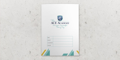 Branded exercise books for your school